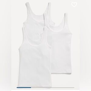 3 pack white Old Navy First-Layer Tanks size XL